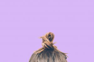 pink-hair-selfie-bun